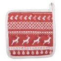 Clayre & Eef Presina 20x20 cm Rosso Cotone