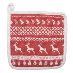 Clayre & Eef Presina 20x20 cm Rosso Cotone