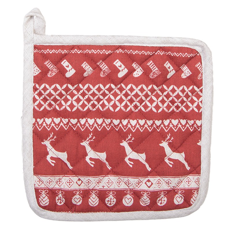 Clayre & Eef Presina 20x20 cm Rosso Cotone