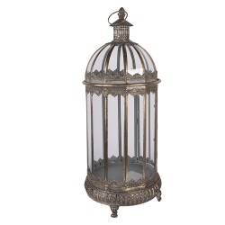 Clayre & Eef Lanterne Ø 28x69 cm Marron Métal