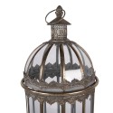 Clayre & Eef Lantern Ø 28x69 cm Brown Metal
