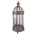 Clayre & Eef Lantern Ø 28x69 cm Brown Metal