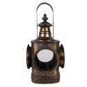 Clayre & Eef Lanterne 23x23x48 cm Marron Métal