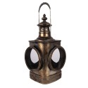 Clayre & Eef Lanterne 23x23x48 cm Marron Métal