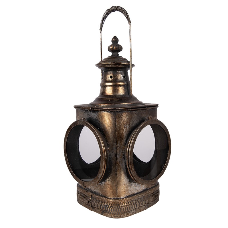 Clayre & Eef Lanterne 23x23x48 cm Marron Métal