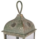 Clayre & Eef Lanterne 20x20x49 cm Vert Métal