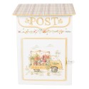 Clayre & Eef Mailbox 23x13x32 cm White Metal