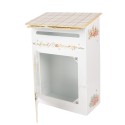 Clayre & Eef Mailbox 23x13x32 cm White Metal
