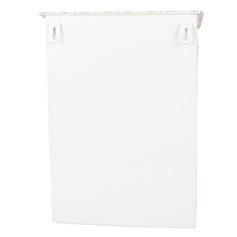 Clayre & Eef Mailbox 23x13x32 cm White Metal