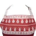 Clayre & Eef Grembiule da cucina 70x85 cm Rosso Cotone