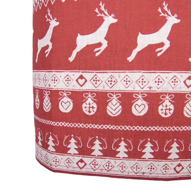 Clayre & Eef Grembiule da cucina 70x85 cm Rosso Cotone