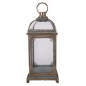 Clayre & Eef Lanterne 23x23x58 cm Marron Métal