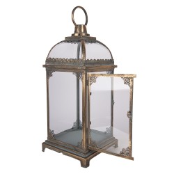 Clayre & Eef Lanterne 23x23x58 cm Marron Métal