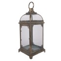Clayre & Eef Lanterne 23x23x58 cm Marron Métal
