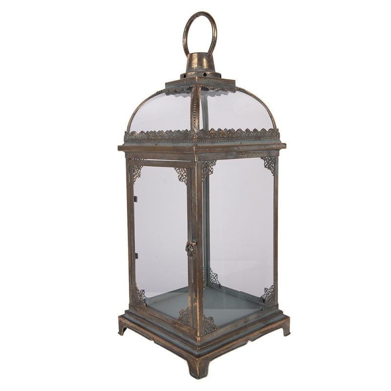 Clayre & Eef Lanterne 23x23x58 cm Marron Métal