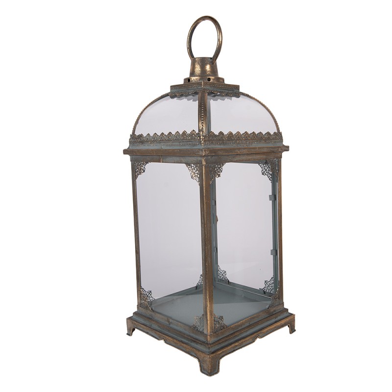 Clayre & Eef Lanterne 23x23x58 cm Marron Métal