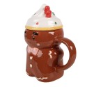 Clayre & Eef Tazza Uomo di pan di zenzero 250 ml Marrone Ceramica