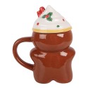 Clayre & Eef Tazza Uomo di pan di zenzero 250 ml Marrone Ceramica