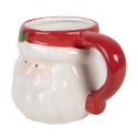 Clayre & Eef Tazza Babbo Natale 300 ml Bianco Ceramica