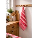 Clayre & Eef Asciugamani da cucina 50x85 cm Rosso Cotone