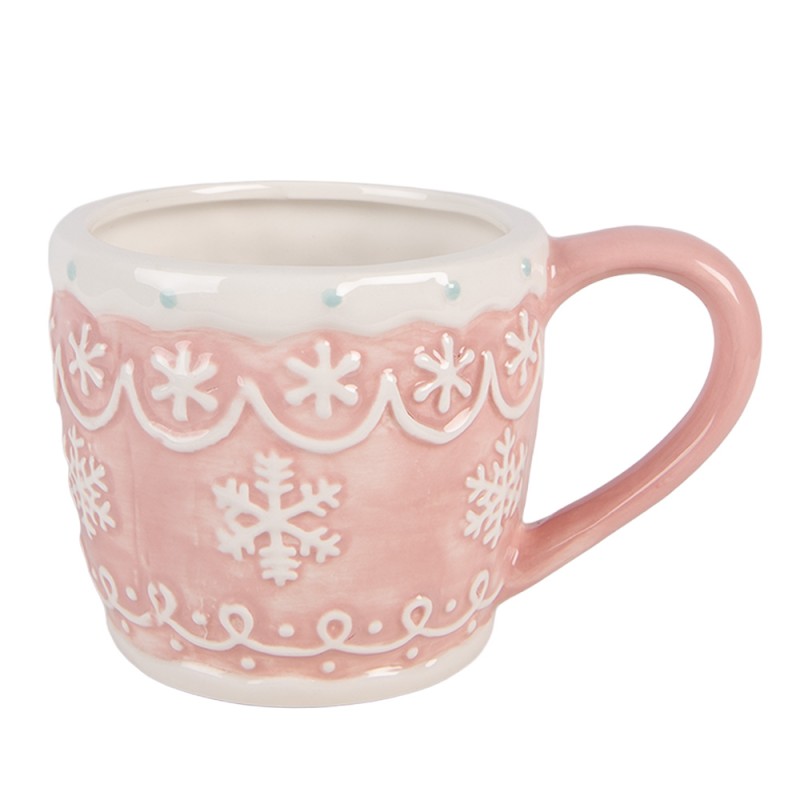 Clayre & Eef Mok 300 ml Roze Keramiek