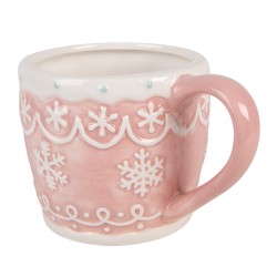 Clayre & Eef Mok 300 ml Roze Keramiek