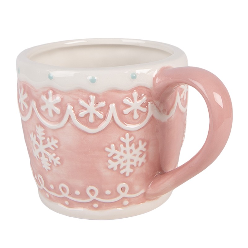 Clayre & Eef Mok 300 ml Roze Keramiek