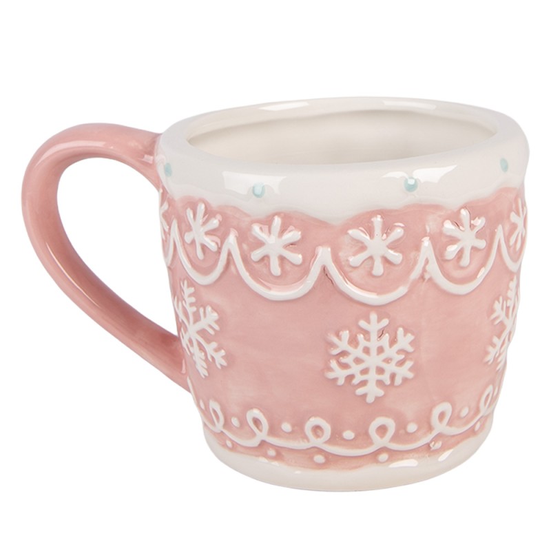 Clayre & Eef Mok 300 ml Roze Keramiek