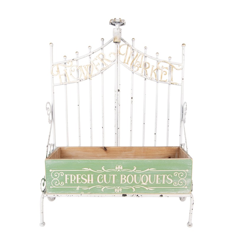Clayre & Eef Plant Holder 42x23x57 cm Green Metal