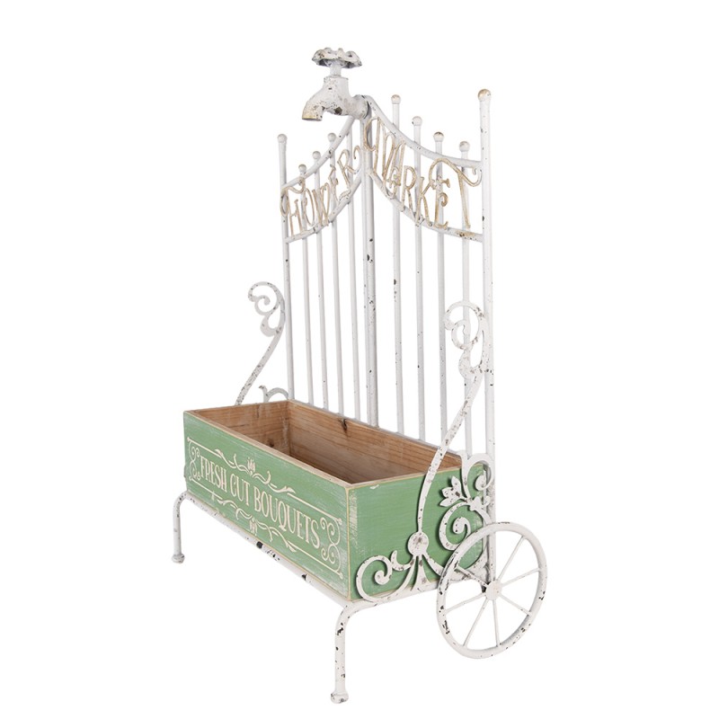 Clayre & Eef Plant Holder 42x23x57 cm Green Metal