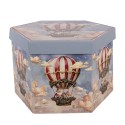 Clayre & Eef Christmas Bauble Set of 14 8x8x8 cm Beige Plastic