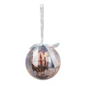 Clayre & Eef Christmas Bauble Set of 14 8x8x8 cm Beige Plastic
