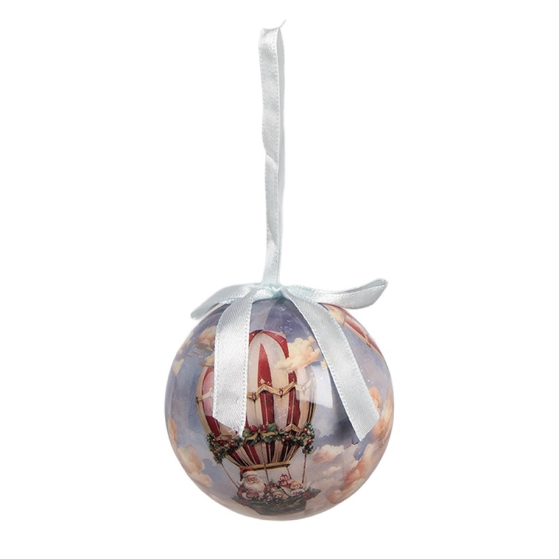 Clayre & Eef Christmas Bauble Set of 14 8x8x8 cm Beige Plastic