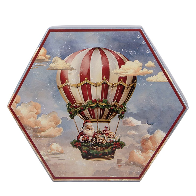 Clayre & Eef Christmas Bauble Set of 14 8x8x8 cm Beige Plastic