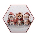 Clayre & Eef Palla di natale set di 14 8x8x8 cm Bianco Plastica