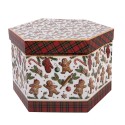 Clayre & Eef Christmas Bauble Set of 14 8x8x8 cm White Plastic