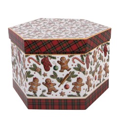 Clayre & Eef Palla di natale set di 14 8x8x8 cm Bianco Plastica