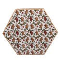 Clayre & Eef Christmas Bauble Set of 14 8x8x8 cm White Plastic