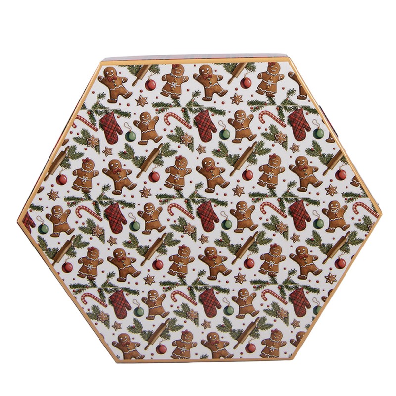 Clayre & Eef Christmas Bauble Set of 14 8x8x8 cm White Plastic