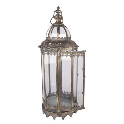 Clayre & Eef Lanterne set de 2 Ø 26x67 / Ø 19x45 cm Marron Métal