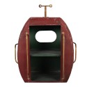 Clayre & Eef Mensola da parete 48x26x60 cm Rosso Metallo