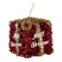 Clayre & Eef Ornamento Natalizio Regalo 9x9x10 cm Rosso Plastica