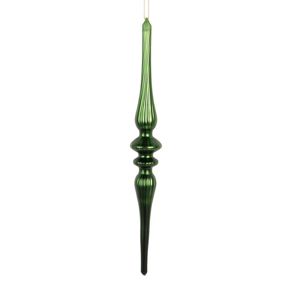Clayre & Eef Kersthanger Ø 4x29 cm Groen Glas