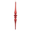 Clayre & Eef Ornamento Natalizio Ø 4x29 cm Rosso Vetro