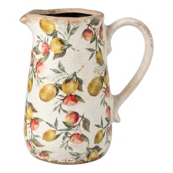 Clayre & Eef Brocca decorativa Beige Ceramica Limoni