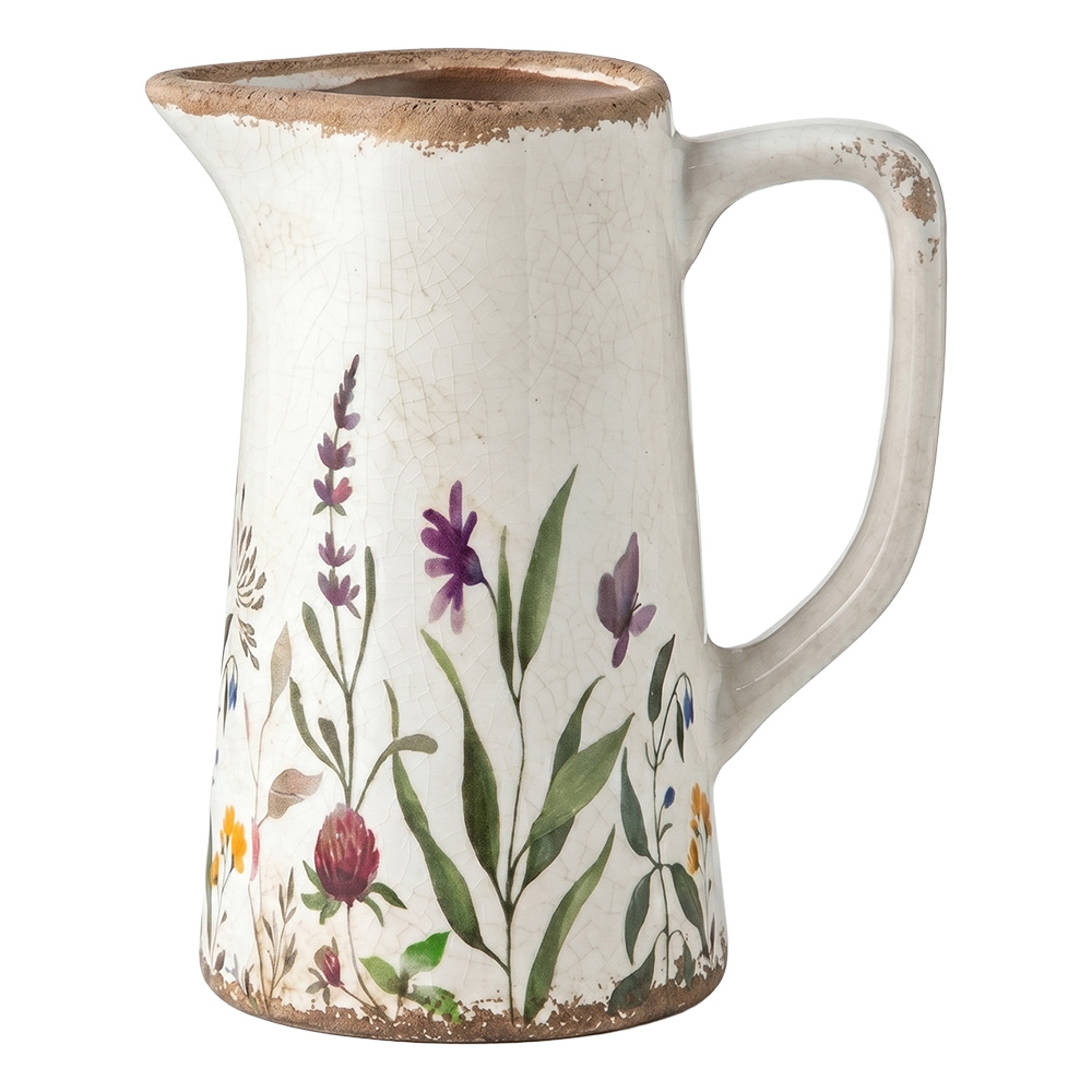 Clayre & Eef Decoratie Kan Beige Keramiek