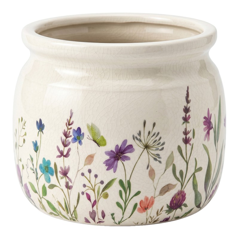 Clayre & Eef Pot de fleurs Beige Céramique