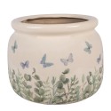 Clayre & Eef Fioriera Beige Ceramica
