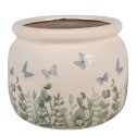 Clayre & Eef Fioriera Beige Ceramica