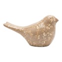 Clayre & Eef Decoratie Beeld Vogel Bruin Keramiek